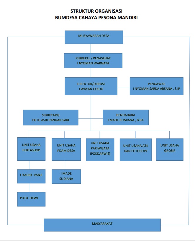 STRUKTUR ORGANISASI BUMDES